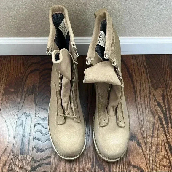 Bates Gore-Tex Military Combat Desert Tan Boots 03-D-0321 Men’s 11 R Leather - Picture 14 of 16